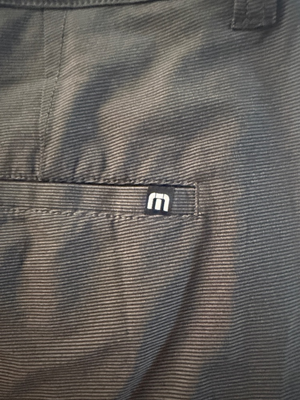 Travis Mathew Men's Flat-Front Shorts — Dark Gray - Picture 7 of 8